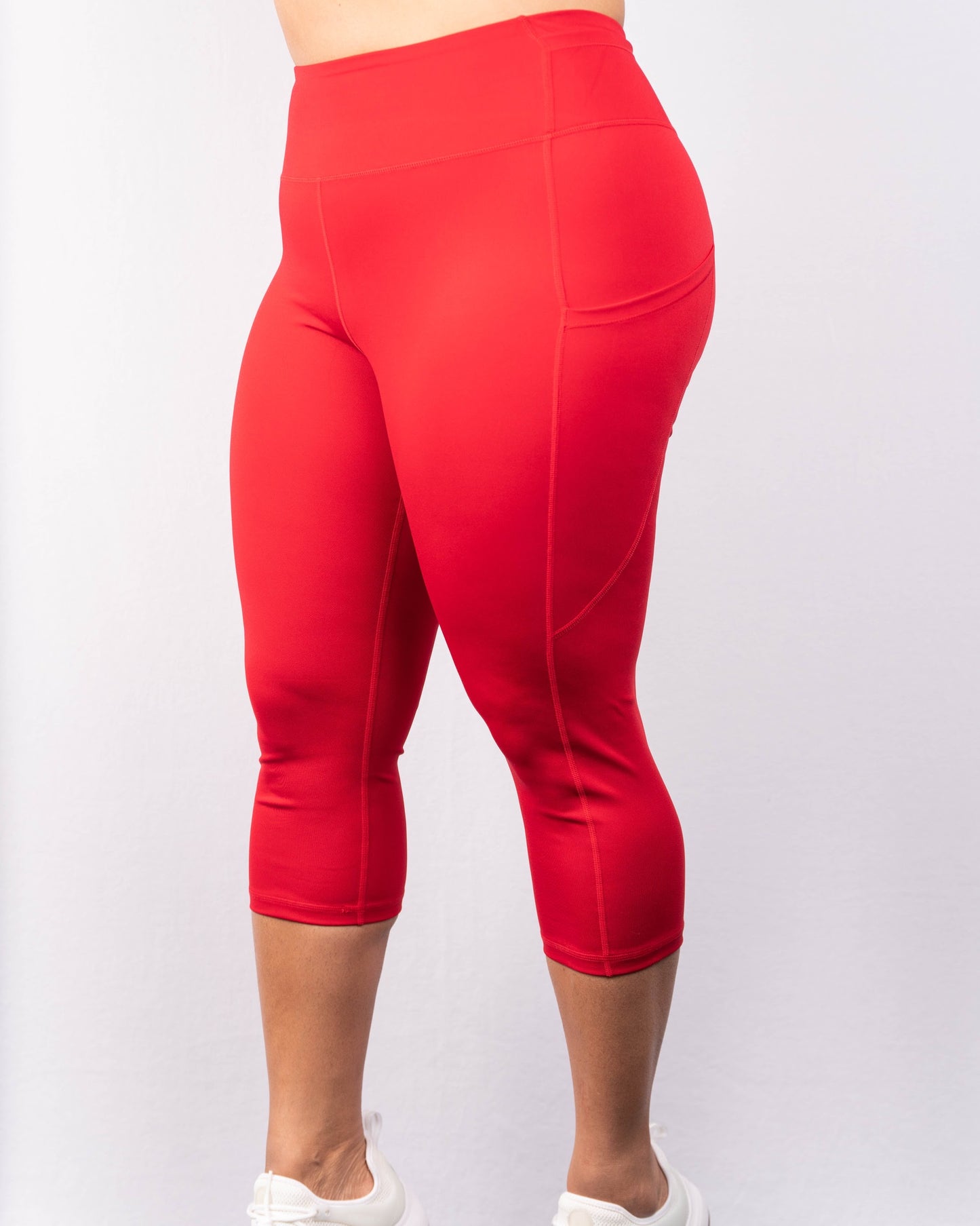 Keep It Tight Crimson S-L | Capri Legging