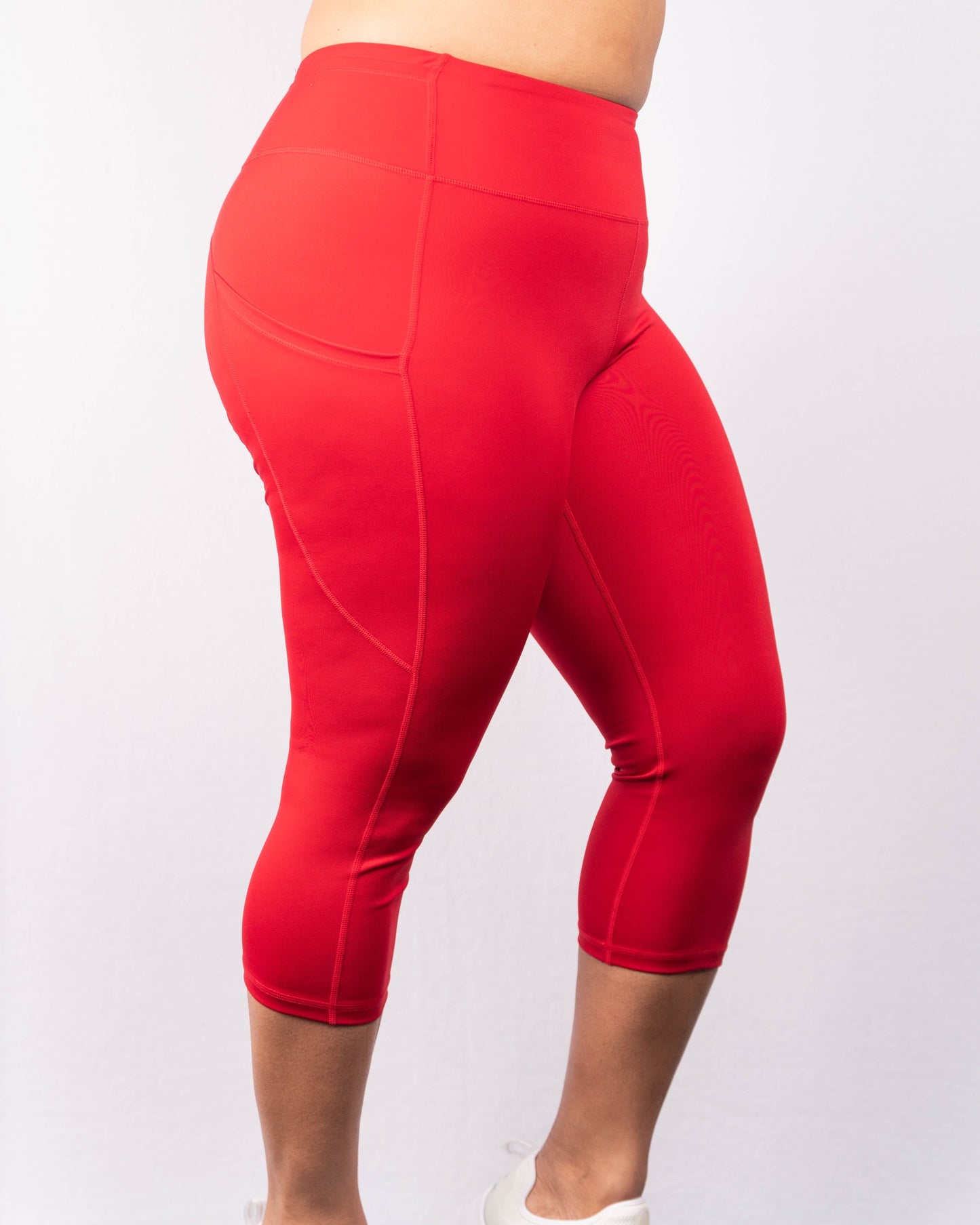 Keep It Tight Crimson S-L | Capri Legging