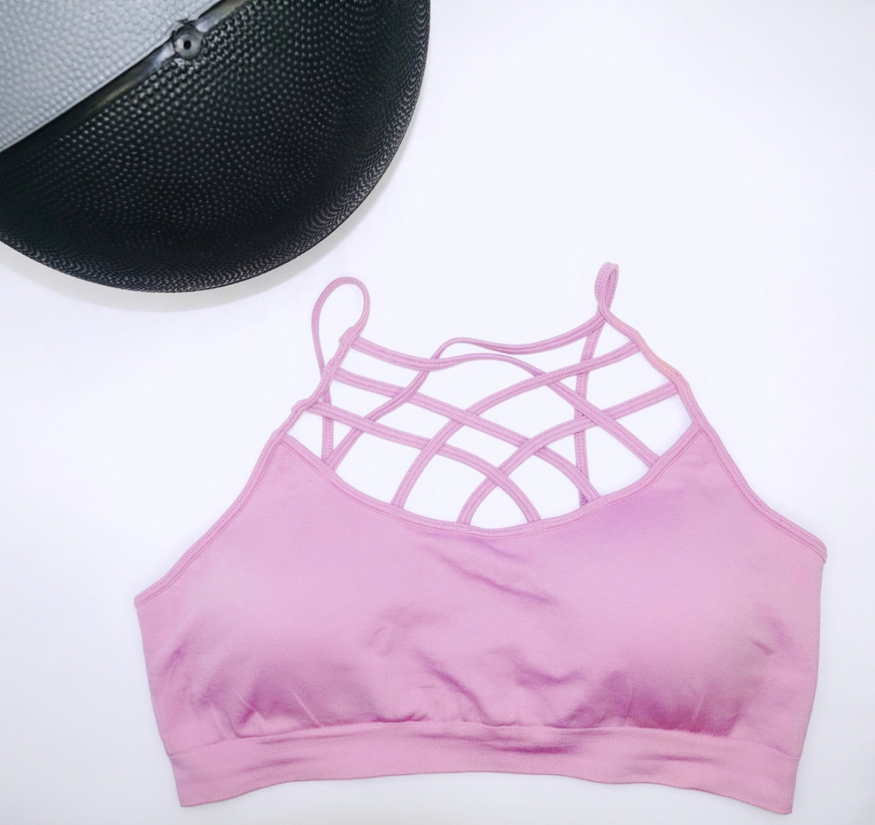 Caged Neck S-L | Bra